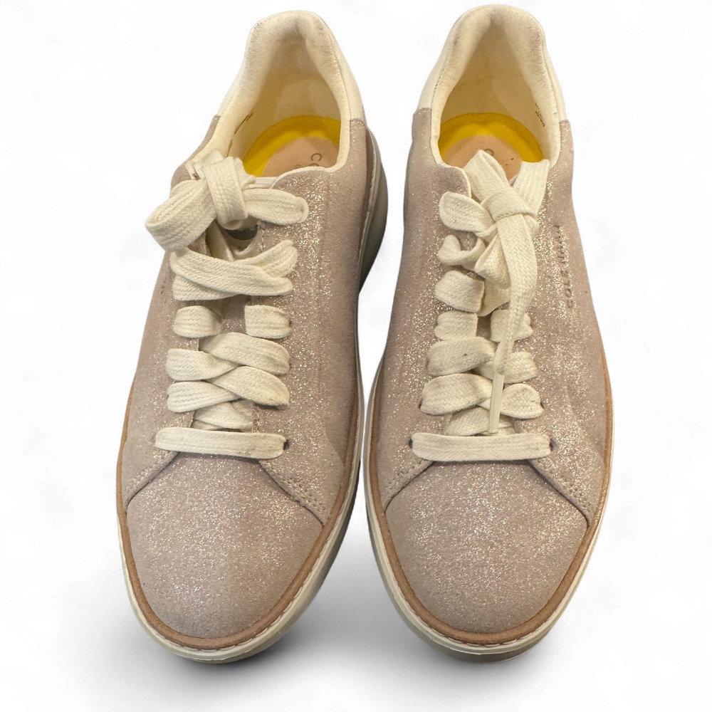 Cole‎ Haan Grand Crosscourt Traveler Sneaker Rose Gold Suede W27401 Womens 6B - Picture 2 of 8